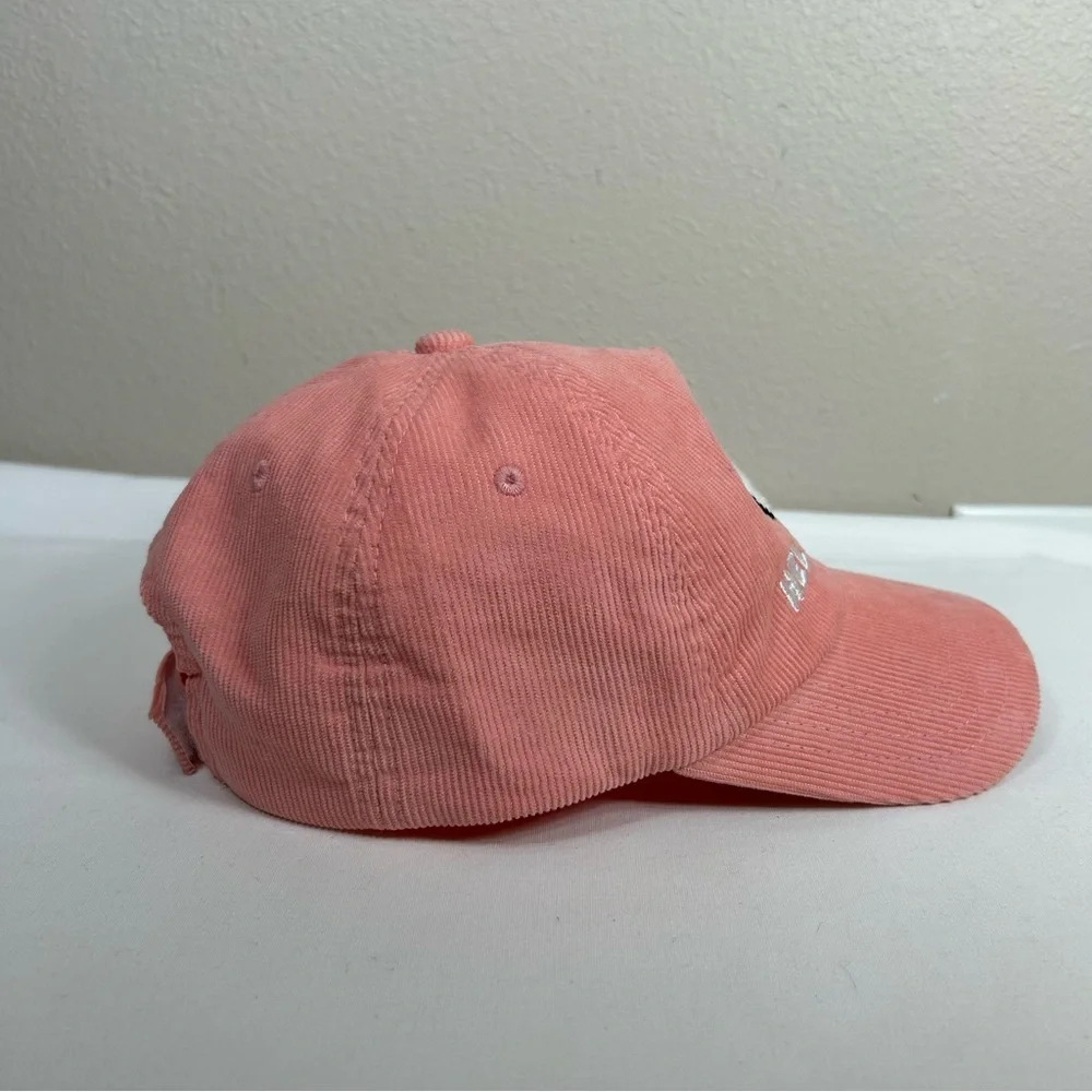 Hello Kitty Sanrio Embroidery‎ Corduroy Pink Peach Toddler  Adjustable Cap